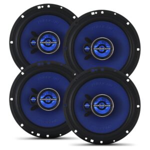 Kit 2 Pares Alto Falante 6 Polegadas 100w Rms Triak 6 Triaxial Hurricane Kit Fácil 200w Rms 400w Pico