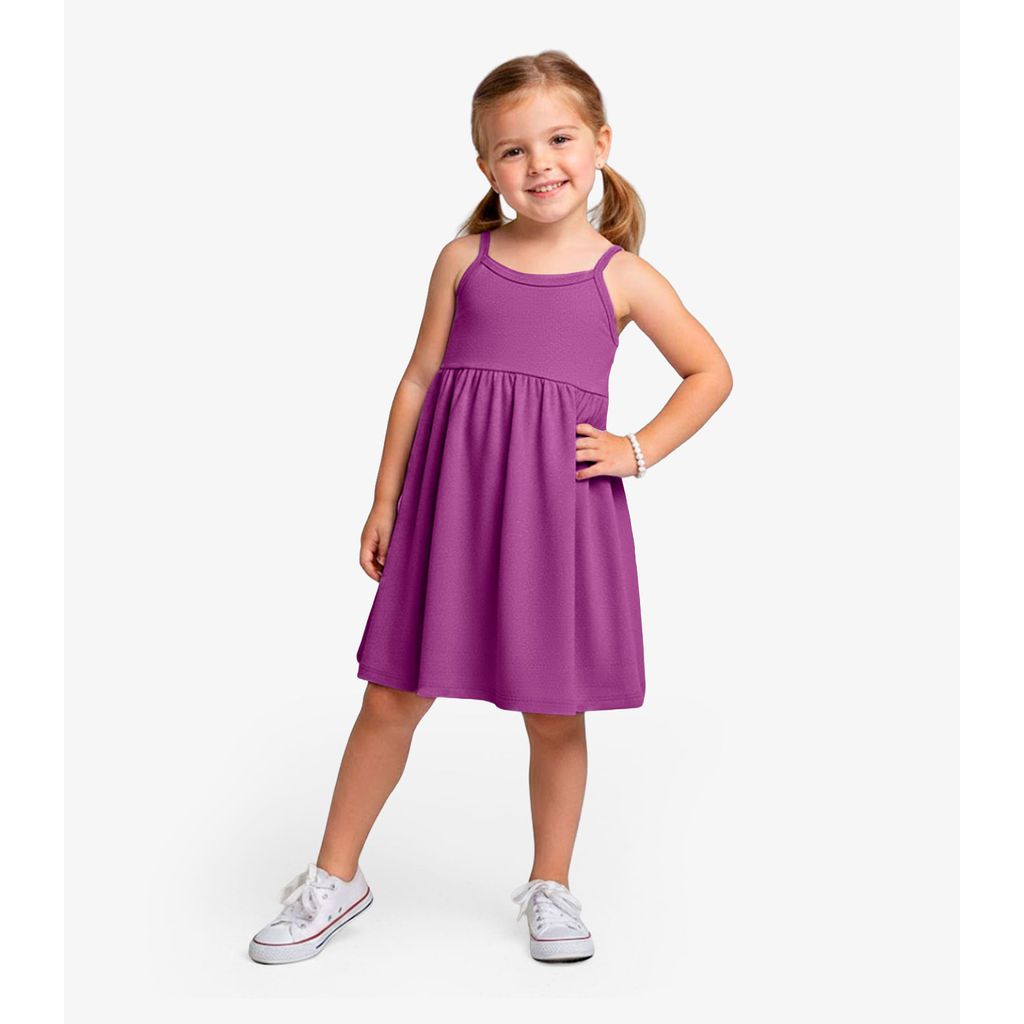 Vestido Menina Infantil de Alças Select Roxo
