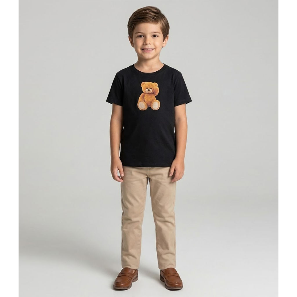 Camiseta Infantil Masculina Trick Nick Preto