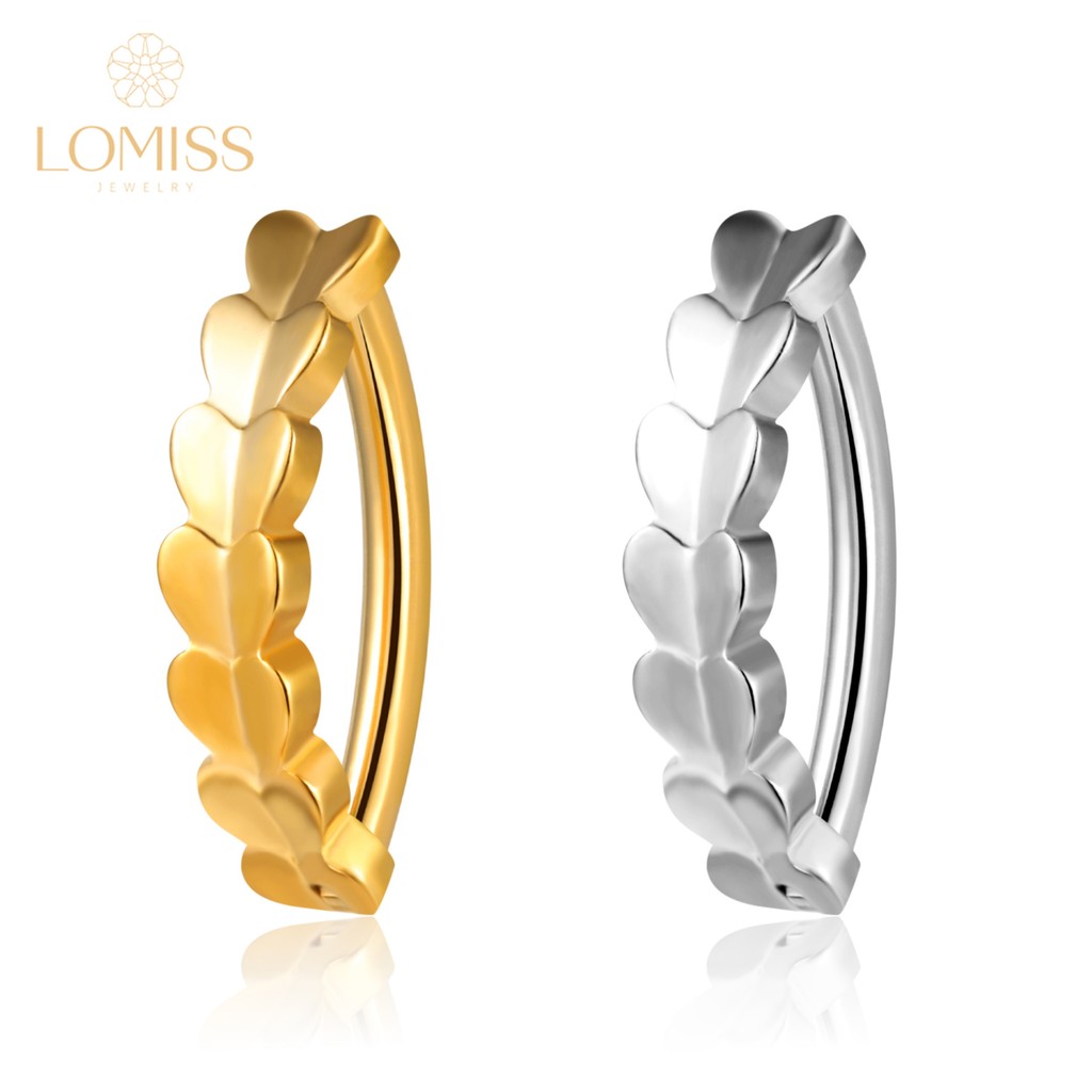 Piercing Argola Coração em Titânio Hipoalergênico – Helix/Septo