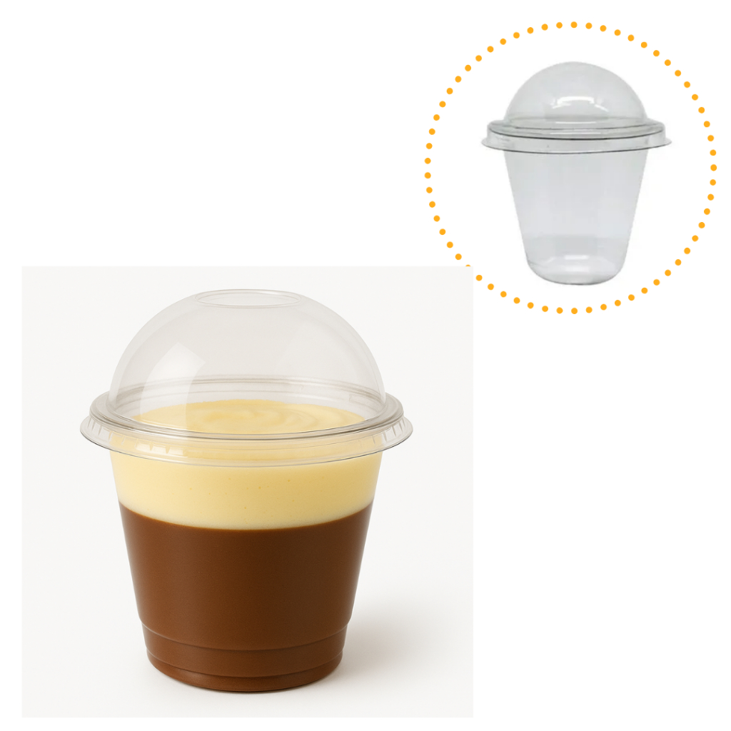 Mini Copinhos Brigadeiro 25ml PET Flip – Kit para Festas e Doces