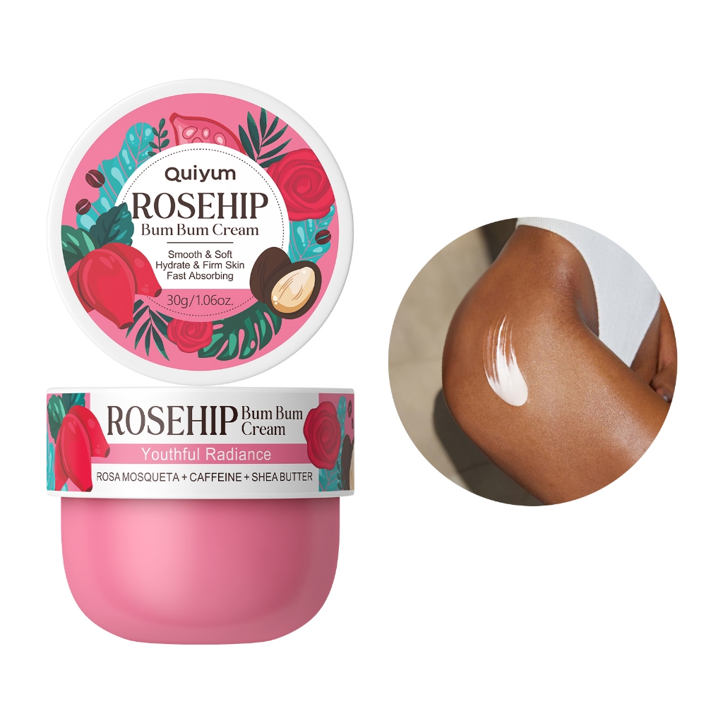 Creme Corporal Rosa Mosqueta QUIYUM – Firmeza e Hidratação 30g