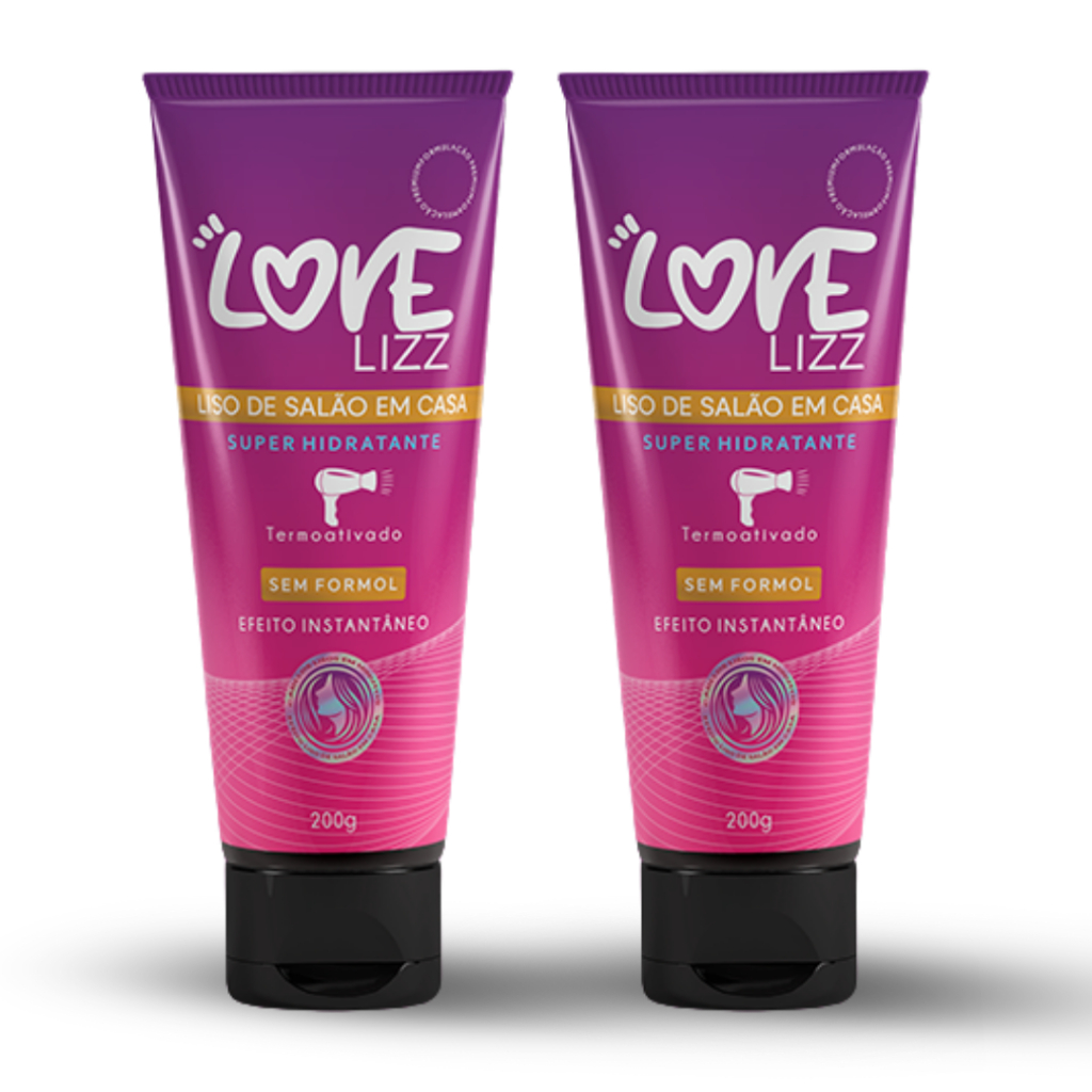 Kit 2 Progressiva Love Lizz 200ml – Liso Sem Formol