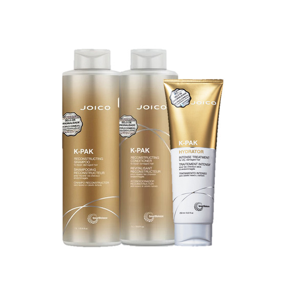 Joico K-Pak Shampoo 1L & Condicionador 1L Hidratação e Elasticidade