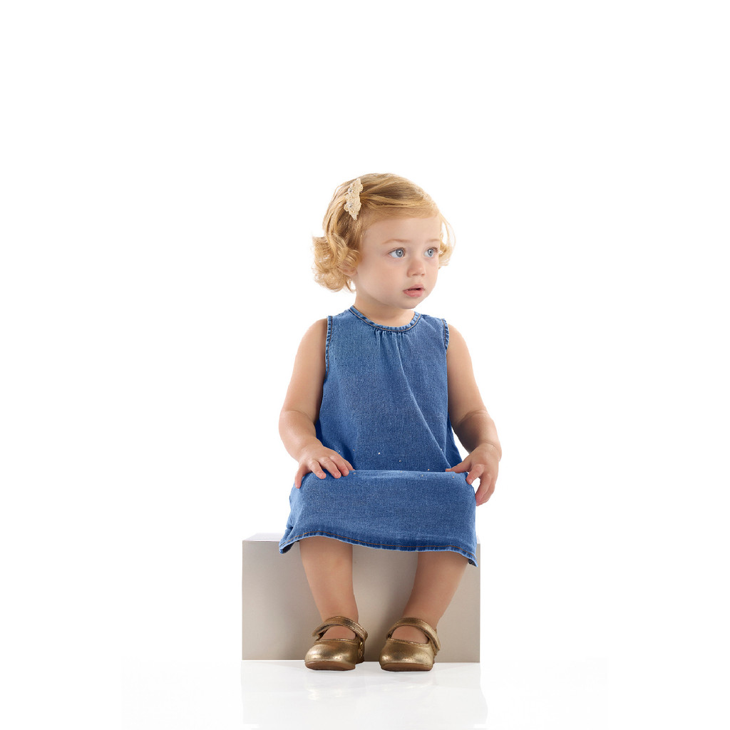 Vestido Jeans Regata Bebê – Conforto e Estilo