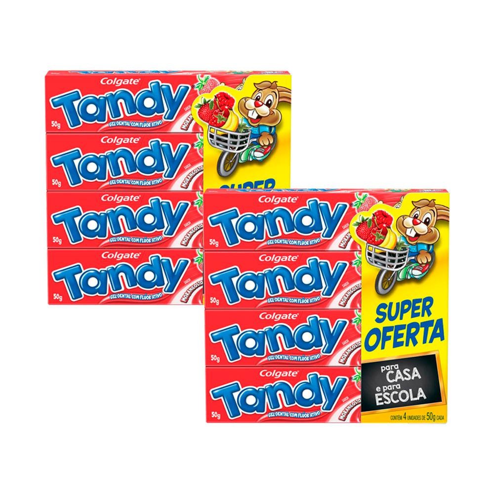 Kit 2 Creme Dental Colgate Tandy Morangostoso 50g