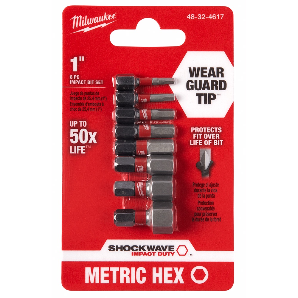 Kit Bits Hexagonais Milwaukee Shockwave 1