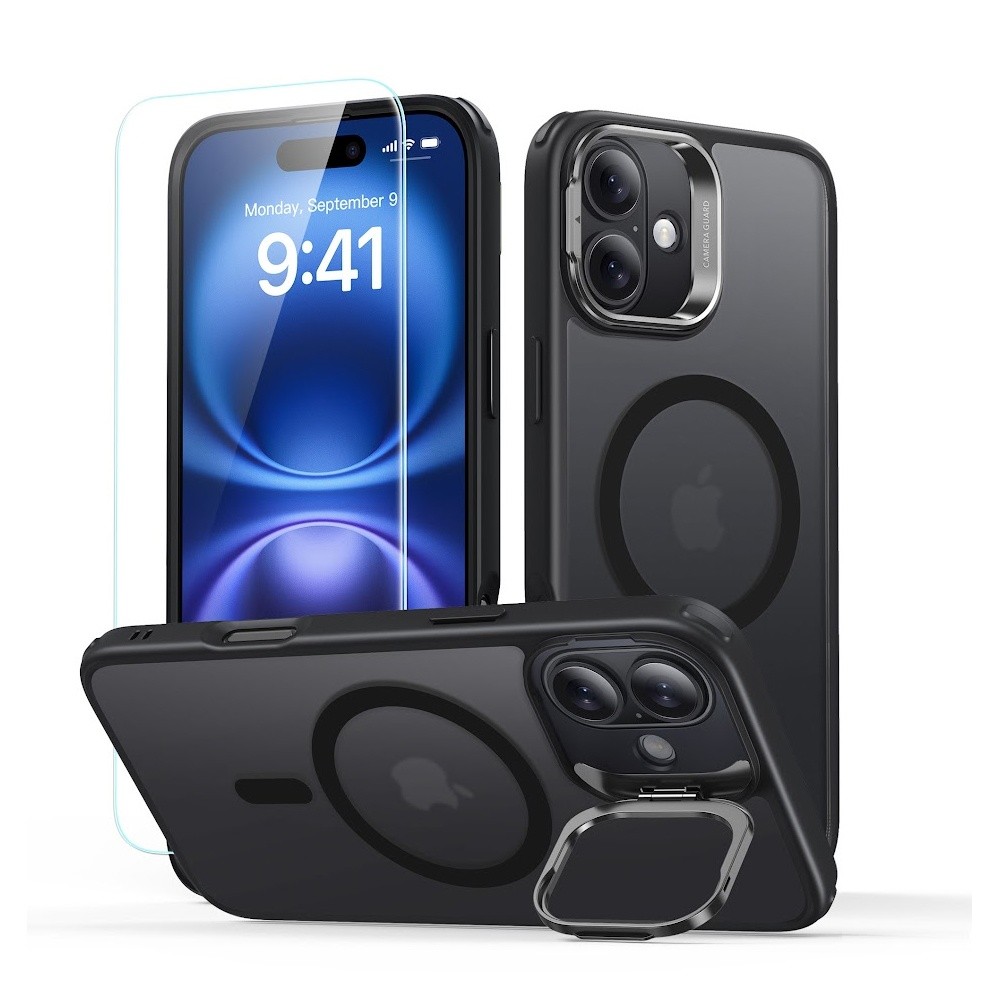 Capa Stash Stand iPhone 16 + Película Vidro