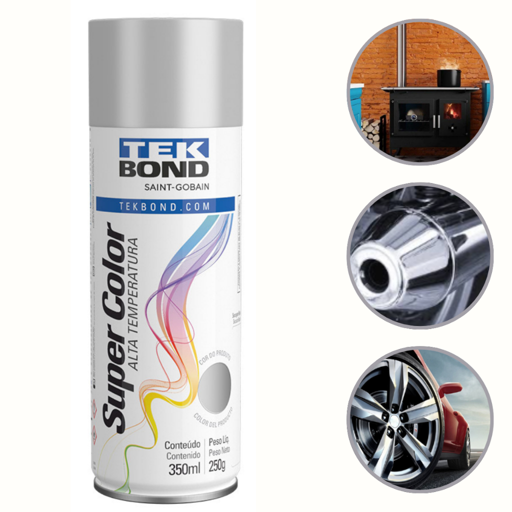 Tinta Spray Alta Temperatura Tekbond