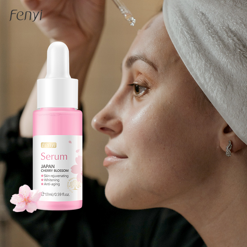 S?rum Anti-Idade Fenyi Flor de Cerejeira 17ml 1 Fenyi Óleo De Vidro Anti-Idade Com Flor De Cerejeira Sakura Essência 17ml