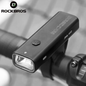 ROCKBROS Farol De Bicicleta De Carregamento USB À Prova De Chuva MTB Lanterna Ultraleve