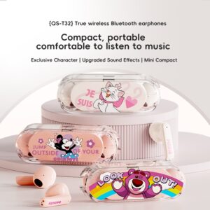 Disney QS-T32 Fone De Ouvido Bluetooth Alta Fidelidade Qualidade Som Chamadas HD Baixa Latência
