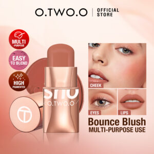 O.TWO.O Maquiagem Blush Stick Hidratante Gloss Lip & Cheek Blusher 6 Cores Cosméticos Beleza
