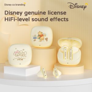 Disney Q21 Fones de Ouvido Bluetooth Sem Fio Cancelamento Ruído Movimento Forte Vida Útil Da Bateria Alta Fidelidade Qua