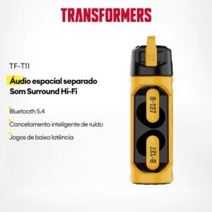 Fone de Ouvido Bluetooth Transformers TF-T11 Alta Definição
