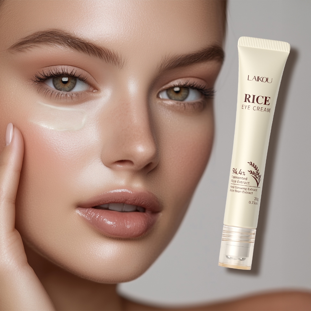 LAIKOU Creme de Olhos Alvo - Linhas Secas, Hidrata??o Profunda, Redu??o de C?rculos e Levantamento 1 LAIKOU Arroz Creme Para Os Olhos Alvo Linhas Secas Hidratação Profunda Reduzir Olheiras Levantamento Endurecimento 20g