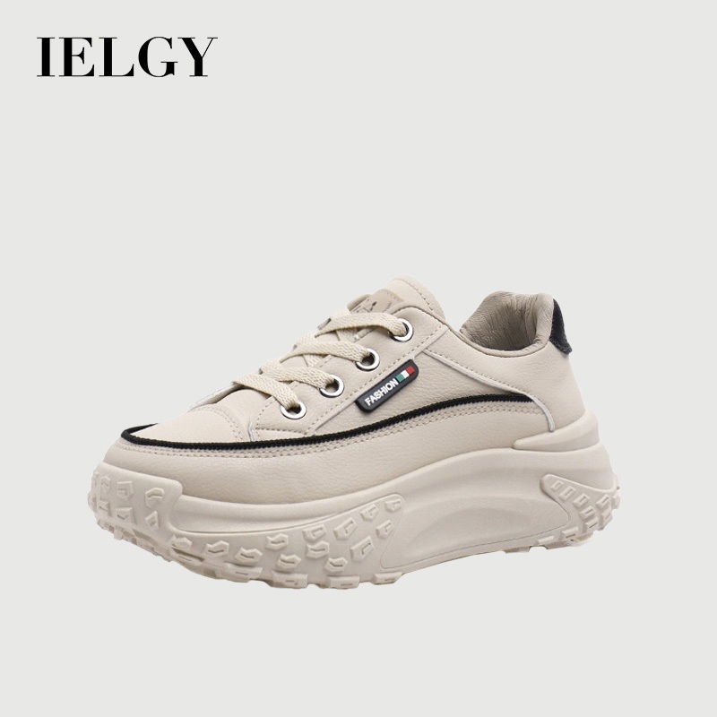 T?nis Casual Feminino Estilo Coreano Sola Grossa Confort?vel 1 IELGY Sapatos De Pai Para Mulheres , Novo Estilo Coreano Versátil Tênis De Sola Grossa Estudantes Casuais Respiráveis