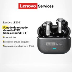 Fones Lenovo LE208 Bluetooth Gaming