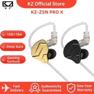 KZ ZSN Pro X: Fone de Ouvido Duplo Hi-Fi para Jogos e Música