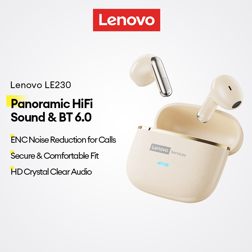 Fone de Ouvido Bluetooth Lenovo LE230 HiFi com Redu??o de Ru?do 1 Fone de Ouvido Bluetooth Lenovo LE230 HiFi com Redução de Ruído
