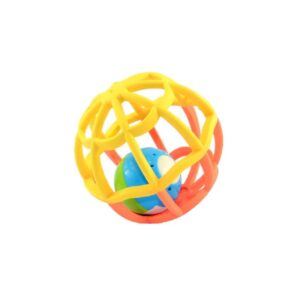 Baby Ball Buba Brinquedo com Luz e Som Amarelo e Laranja