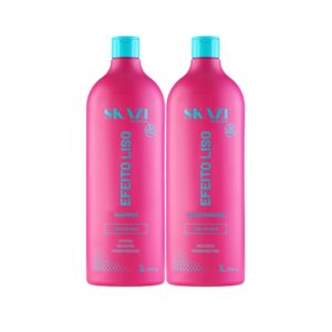 Kit Skazi Vegano Shampoo E Condicionador Efeito Liso 1 Litro