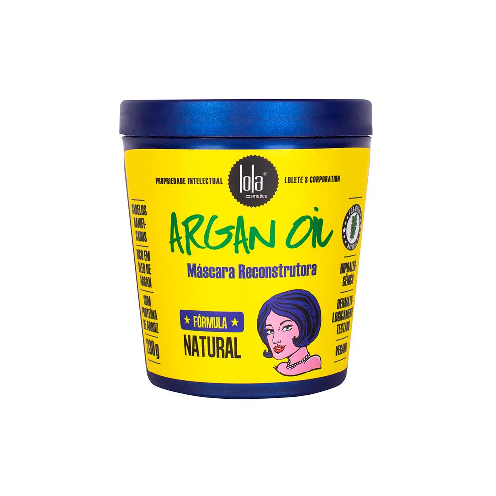M?scara Argan Oil Reconstru??o 230g Lola Cosmetics 1 Lola Cosmetics Argan Oil Máscara de Reconstrução 230g