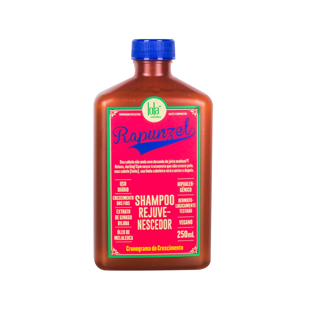 Lola Cosmetics Rapunzel Shampoo Rejuvenescedor 250ml - Hidrata??o e Microcircula??o 1 Lola Cosmetics Rapunzel Shampoo Rejuvenescedor 250ml