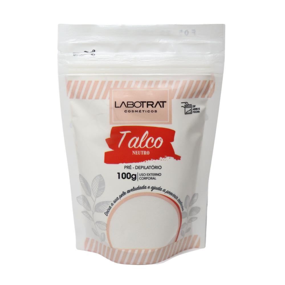 Talco Pré-Depilatório Neutro Labotrat - 100g | Hipoalergênico 1 Talco Neutro Pré- Depilatório Hipoalergênico Labotrat 100g