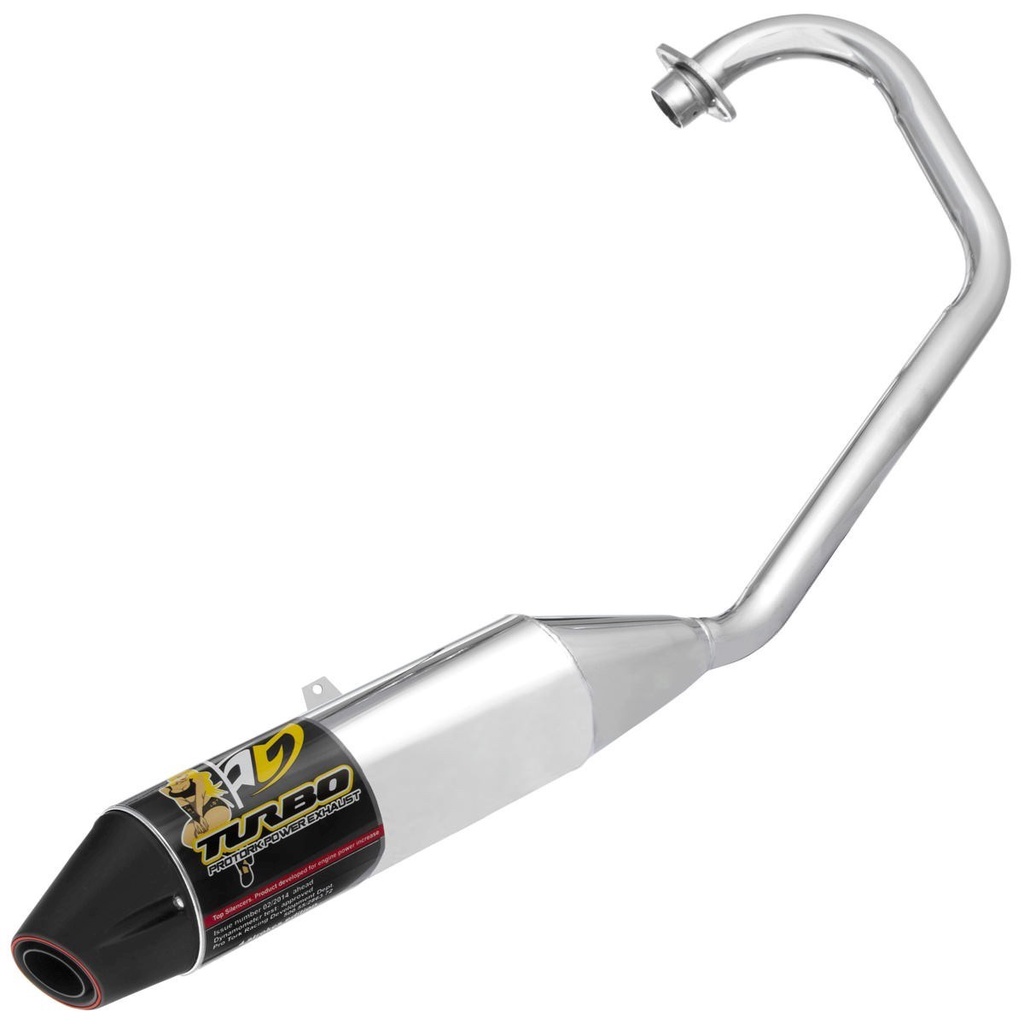 Escapamento Pro Tork Turbo para Yamaha YBR 125 (2000 a 2008) 1 Escapamento Escape Moto Pro Tork Turbo Compatível Com YBR 125 2000 a 2008