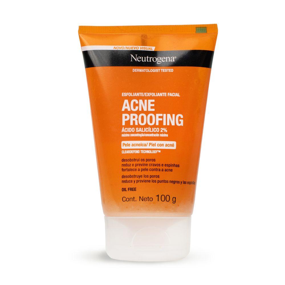 Esfoliante Acne Neutrogena 100g - Clareamento 1 Esfoliante Facial Neutrogena Acne Proofing 100g