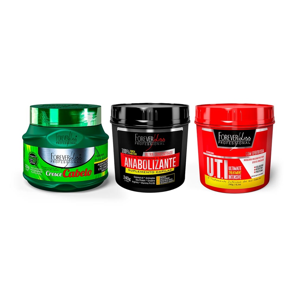 Kit Cronograma Capilar Crescimento Forever Liss - Rapunzel 1 Kit Cronograma Capilar Crescimento Forever Liss