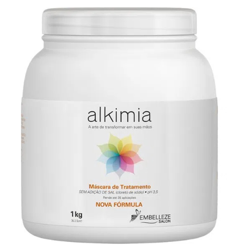 M?scara Alkimia Salon 1kg - Tratamento Profissional 1 Máscara de Tratamento Alkimia Embelleze Salon 1KG