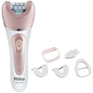 Depilador Philco Aqua Deluxe PDP01R 2 Velocidades 5 Acessórios