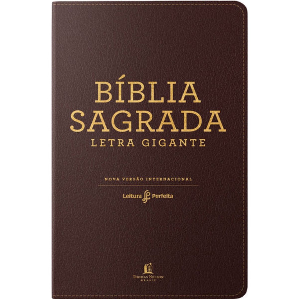 B?blia Sagrada NVI Letra Gigante - Capa Luxo Marrom 1 Bíblia Sagrada | Nova Versão Internacional | Letra Gigante Leitura Perfeita | Capa Luxo Marrom