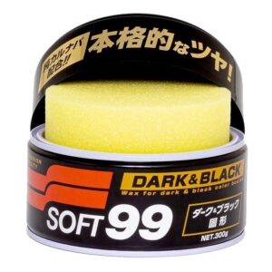 Cera Soft 99 automotiva black dark Para Carros preto e escuro 300g carnauba facil aplicação