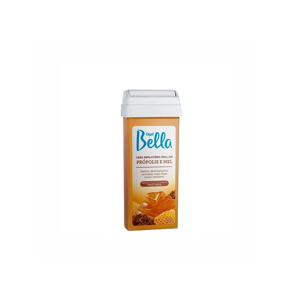 Cera Roll On Depil Bella Pr?polis 100g 1 Cera Depilatória Roll On Depil Bella Própolis Refil 100g