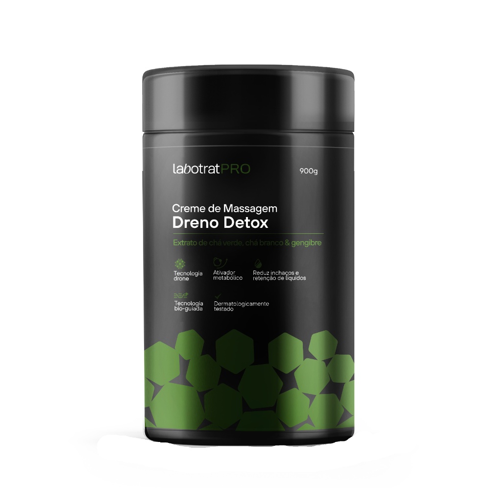 Creme Massagem Dreno Detox Redutor Inchaços Labotrat - 900g 1 Creme Massagem Dreno Detox Redutor Inchaços Labotrat - 900g