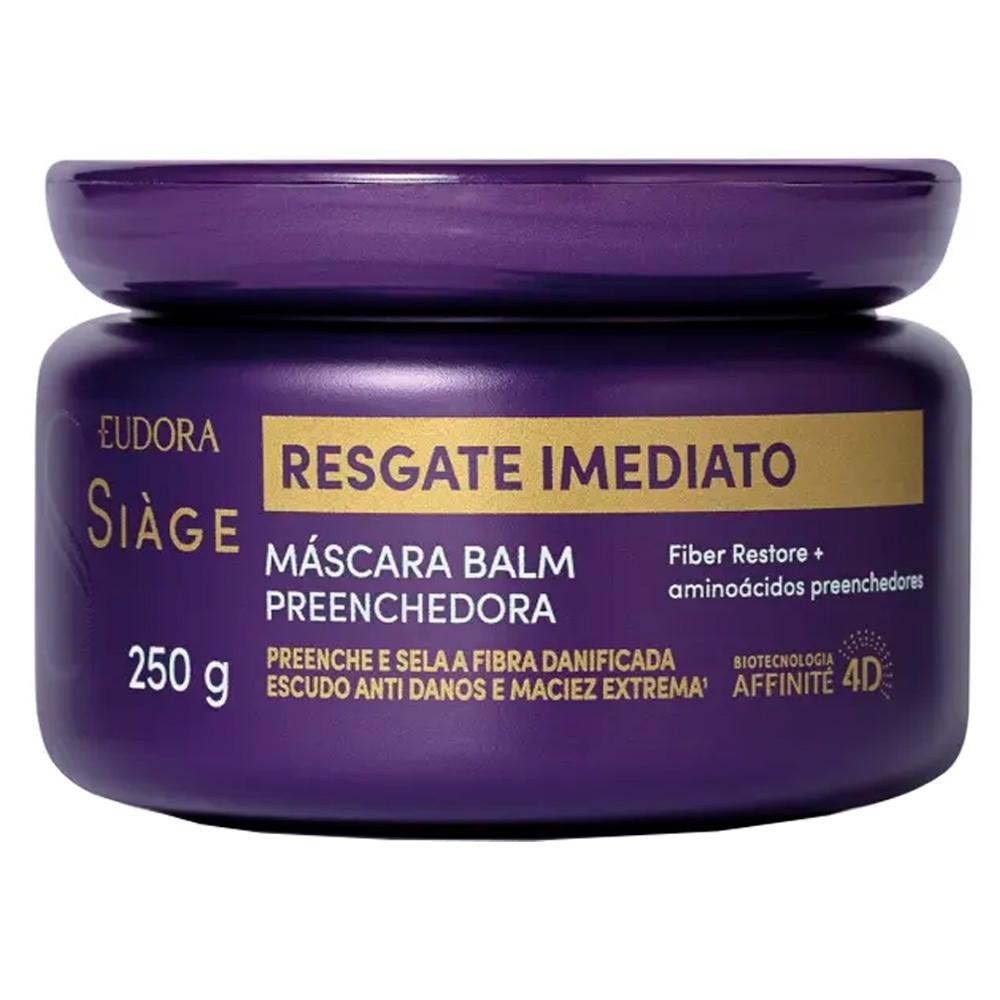 M?scara Eudora Si?ge Resgate Imediato Balm Preenchedora 250g 1 Eudora Siàge Resgate Imediato Balm Preenchedora Máscara 250G