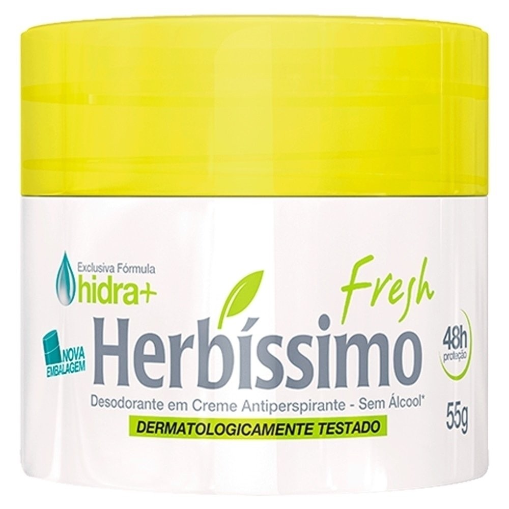 Desodorante Herbíssimo Fresh Cremoso 55g | Proteção Natural 1 Desodorante Herbíssimo Cremoso Fresh 55g