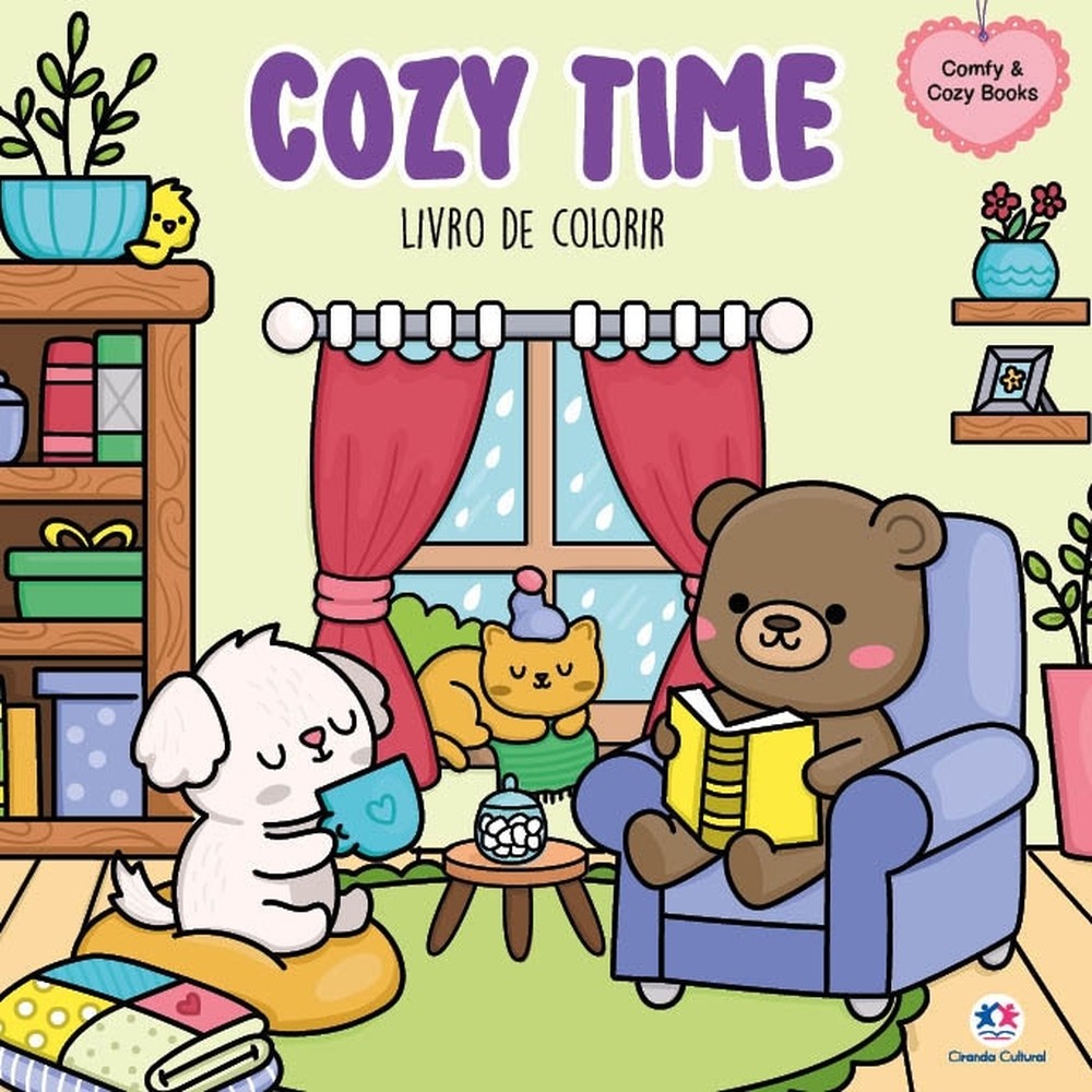 Livro de Colorir Cozy Time: Relaxamento e Antiestresse 1 Cozy time - Livro de colorir