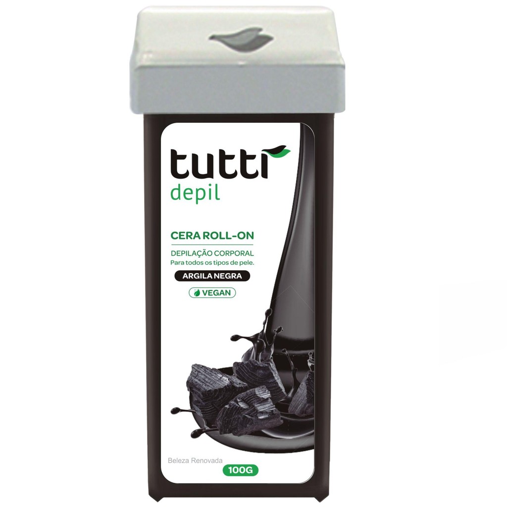 Cera Roll-On Tutti Depil 100g - Facial e Corporal 1 Cera Depilatória Roll-On corporal facial 100g Tutti Depil