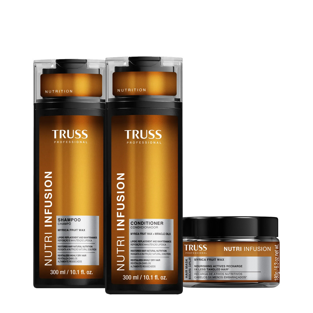 Kit Truss Nutri Infusion Home Care - Shampoo, Condicionador e Máscara 1 Kit Truss Nutri Infusion Home Care (3 produtos)