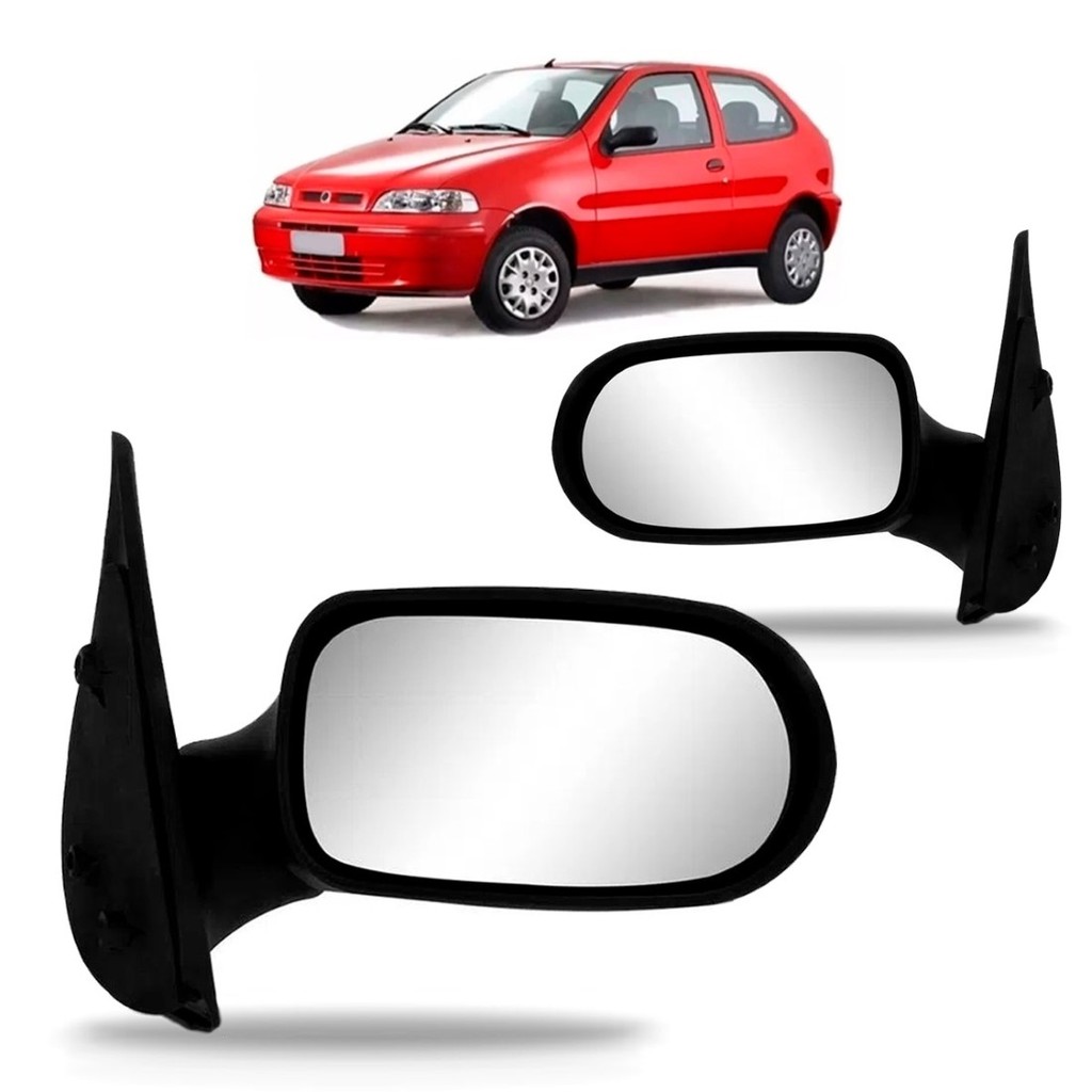 Par Retrovisor Palio Fire 2001-2003 Sem Controle 1 Par Retrovisor Palio Fire 2 Portas 2001 A 2003 Sem Controle