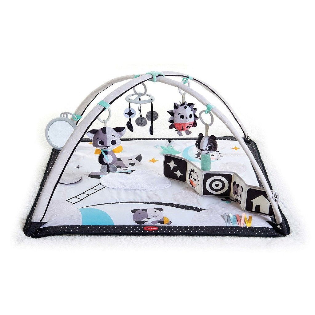 Tapete de Atividades Gymini Deluxe Black & 1 Tapete de Atividades Gymini Deluxe Black & White Tiny Love