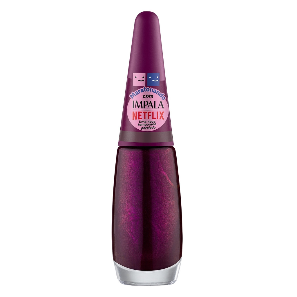 Esmalte Impala Netflix Cor Roxo Rosado Nova Temporada 1 Esmalte Impala Netflix Cor Roxo Rosado Nova Temporada Unha