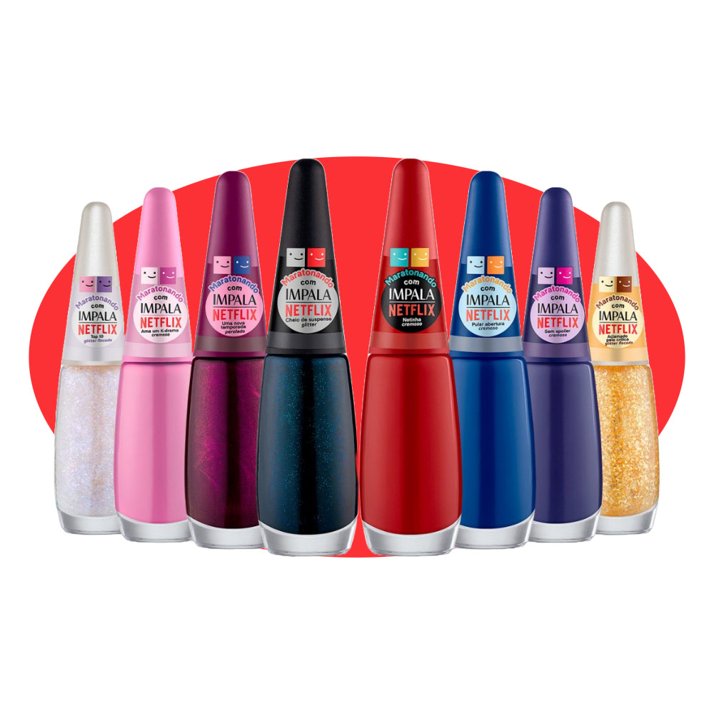 Esmalte Impala Netflix Maratonando: Cores para Maratona! 1 Esmalte Impala Netflix Maratonando