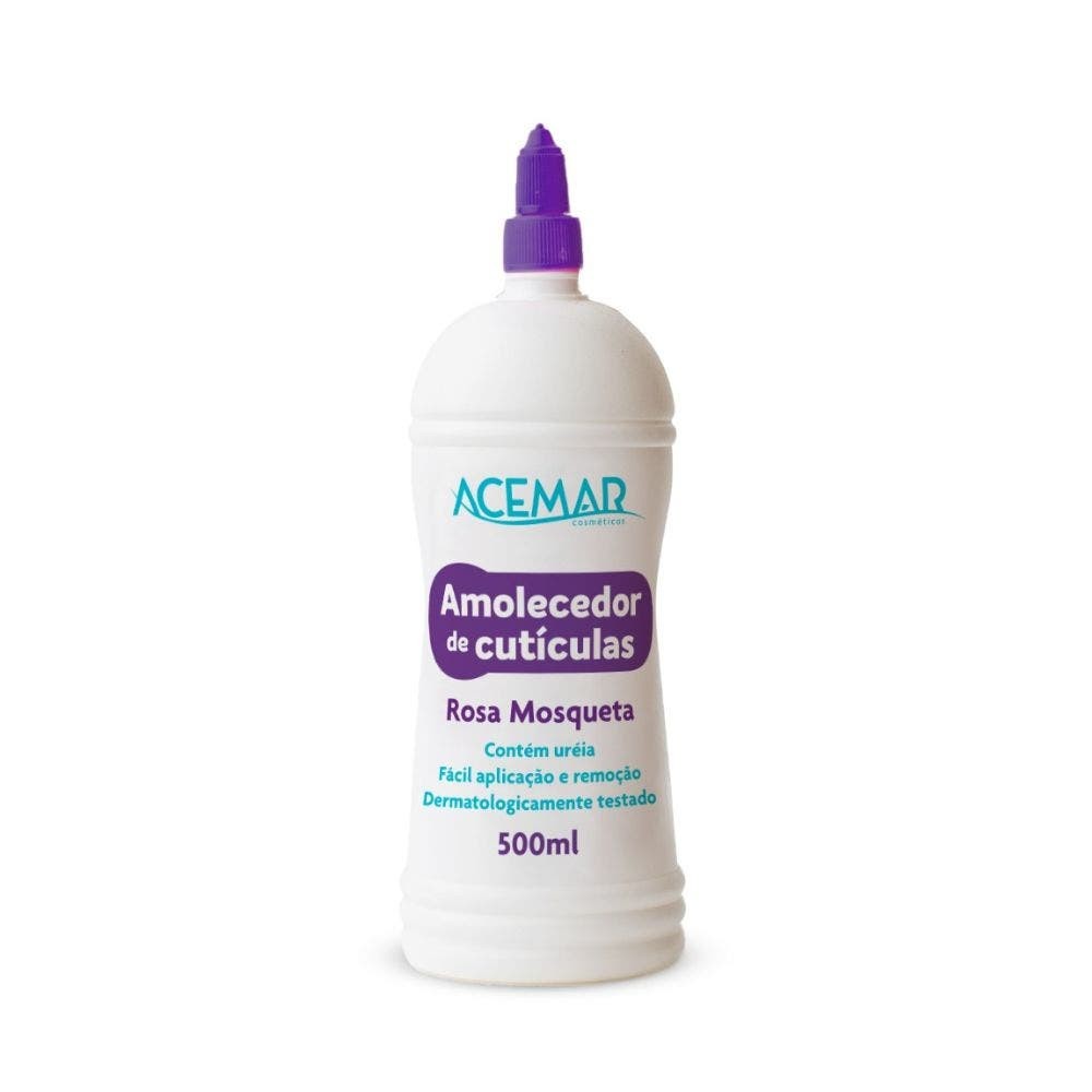 Amolecedor Cut?cula Rosa Mosqueta 500ml 1 Amolecedor Cutícula Acemar Rosa Mosqueta 500ml