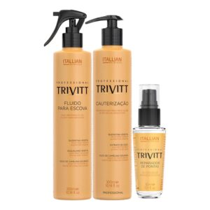 Kit Trivitt Itallian Cauterização + Fluido Escova +reparador