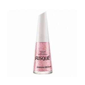 Esmalte Risqué Glitter Granulado Rose
